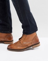 Silver Street - Stivaletti brogue in pelle color cuoio - Cuoio