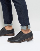 Silver Street - Milled - Scarpe brogue nere di pelle - Nero