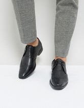 Silver Street - Scarpe brogue eleganti nere in pelle zigrinata - Nero