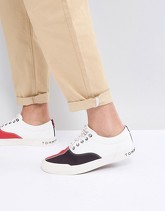 Tommy Hilfiger - Yarmouth - Scarpe da ginnastica iconiche in tela bianca con blocchi di colore - Bianco