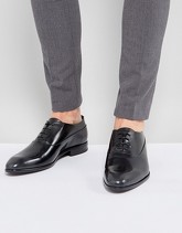 HUGO - Appeal - Scarpe Oxford stringate nere in pelle - Nero