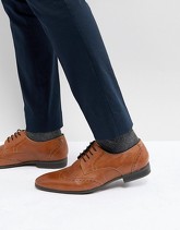 Pier One - Scarpe brogue in pelle color cuoio - Cuoio