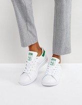 adidas Originals - Stan Smith - Scarpe da ginnastica bianche e verdi - Bianco