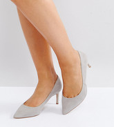 ASOS - SOULFUL - Scarpe a pianta larga con tacco medio - Grigio