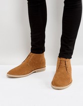 ASOS - Desert boots in pelle scamosciata sintetica color cuoio - Cuoio