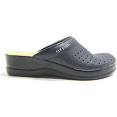 Scarpe Fly Flot 63028 CIABATTE SABOT DONNA PROFESSIONAL SANITARIO VERA PELLE BL