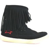 Stivaletti Ishikawa scarpe donna stivaletti nero camoscio AM661