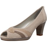 Scarpe Mary Collection scarpe donna decolte beige camoscio AF745