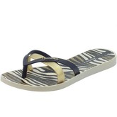 Infradito Ipanema Infradito Kirei Silk per donna in caucciù beige e nera zeppa be