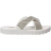 Scarpe O6 SA0380 Ciabatta Donna BIANCO