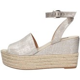 Scarpe Espadrillas Frau 81s6 Sandalo Donna Platino