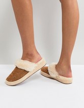 UGG - Aira Sunshine Perf - Pantofole color castagna - Cuoio