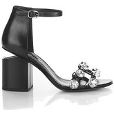 Sandali Alexander Wang SANDALI PELLE NERA CON TACCO