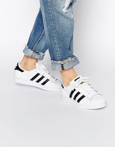 Adidas Originals - Superstar - Scarpe da ginnastica bianche e nere - Bianco