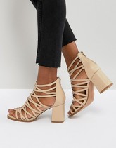 ASOS - THISTLE - Sandali con tacco largo - Beige