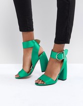 ASOS - HOLD TIGHT - Sandali con tacco - Verde