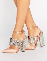 ASOS - PAPAYA - Scarpe da sposa decorate con tacco - Beige