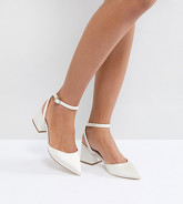 ASOS - SCARLETTE - Scarpe con tacco medio da sposa - Crema