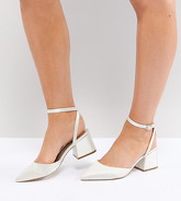 ASOS - SCARLETTE - Scarpe da sposa a pianta larga con tacco medio - Crema