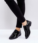 ASOS MANIC - Scarpe brogue piatte - Nero