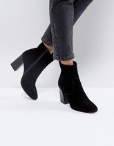 ASOS - EMSEY - Stivaletti scamosciati - Nero