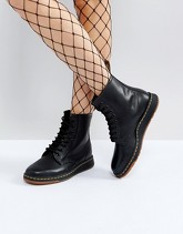 Dr Martens - Lite Newton - Anfibi con 8 paia di occhielli - Nero