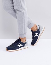 New Balance - 520 - Scarpe da ginnastica blu scamosciate - Nero