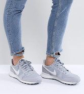 Nike - Internationalist - Sneakers in nylon grigie e bianche - Grigio