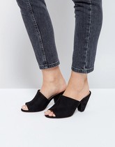 ASOS - HEDDON - Sabot con tacco medio - Nero