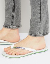 Havaianas - Brasil - Infradito bianche con logo - Bianco