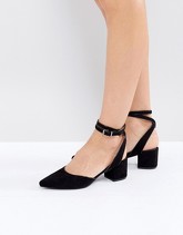 RAID - Ransom - Scarpe con tacco a punta nere da legare alla caviglia - Nero