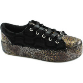 Scarpe Café Noir DD911 multi nero scarpe donna sneakers velluto paillettes platf