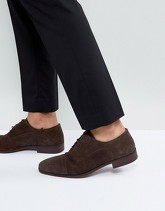 ASOS - Scarpe brogue marrone scamosciato con suola naturale - Marrone