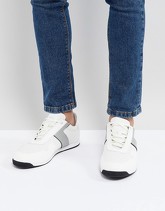 BOSS - Scarpe da corsa bianche a righe - Bianco