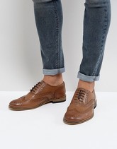 Dune - Braker - Scarpe brogue in pelle color cuoio - Cuoio