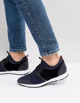 HUGO - Scarpe da corsa in neoprene blu navy scuro - Navy