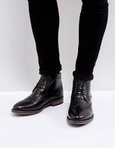 New Look - Stivaletti brogue neri - Nero