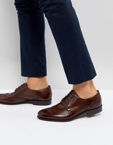 Pier One - Scarpe brogue in pelle marrone - Marrone