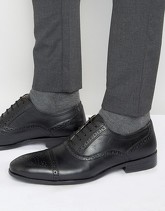 Red Tape - Scarpe brogue in pelle nera - Nero