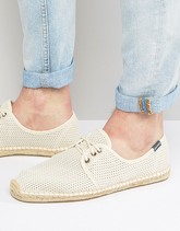 Soludos - Espadrillas in rete stringate stile derby - Beige