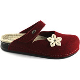 Pantofole Grunland REPS CI2256 bordò rosso ciabatte donna panno fibbie strappo