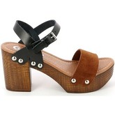 Sandali Grunland SA1541 Sandalo tacco Donna Nero