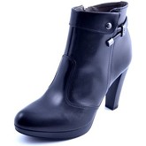 Stivaletti Nero Giardini SCARPE DONNA TRONCHETTI MADE IN ITALY IN PELLE NERO CARACAS MAI