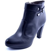 Stivaletti Nero Giardini  SCARPE DONNA TRONCHETTI MADE IN ITALY  IN PELLE NERO CARACAS MAI