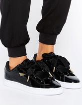 Puma - Basket Heart - Scarpe da ginnastica nero Patent - Nero