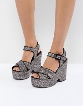 ASOS - HIGH DEFINITION - Sandali con plateau - Multicolore