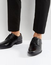 ASOS - Scarpe derby in pelle sintetica nera - Nero