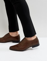 River Island - Scarpe Oxford di pelle marroni - Marrone