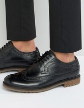 Silver Street - Fenchurch - Scarpe brogue in pelle nera - Nero