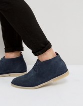 Kg By Kurt Geiger - Maltby - Desert boots scamosciate blu navy - Blu